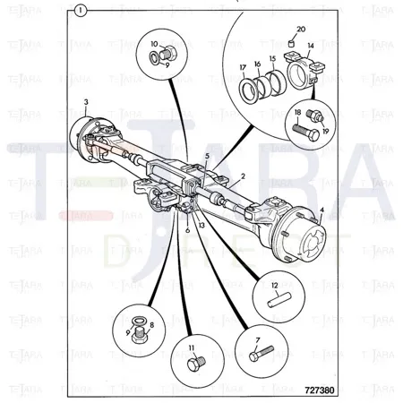 JCB Part No.# 448/26404, BUSH - JCB Spare Parts