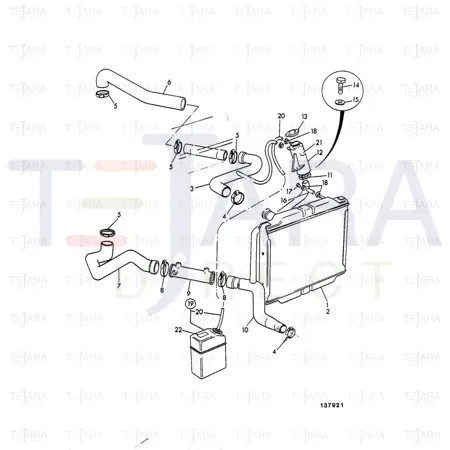 JCB Part No.# 834/00322, HOSE - JCB Spare Parts