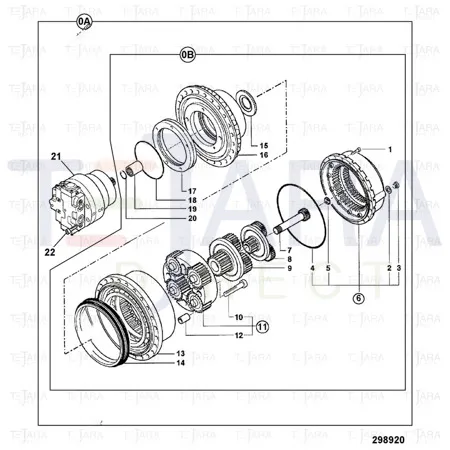 JCB Part No.# 05/903847, GEAR PLANET - JCB Spare Parts