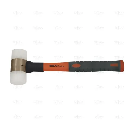 NYLON HAMMER Ø 50 - 800 GR. FIBERGLASS HANDLE NON SPARKING Al-Bron - EGA Master