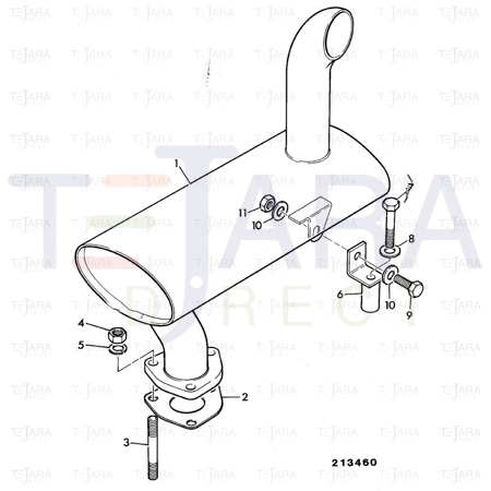 JCB Part No.# 02/291135, MANIFOLD NUT(KANBAN) - JCB Spare Parts