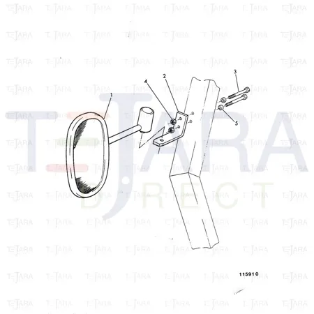 JCB Part No.# 993/99564, MIRROR GLASS - JCB Spare Parts