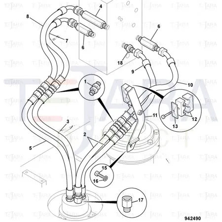 JCB Part No.# KNJ1936, SOCKET C/W O.R. - JCB Spare Parts