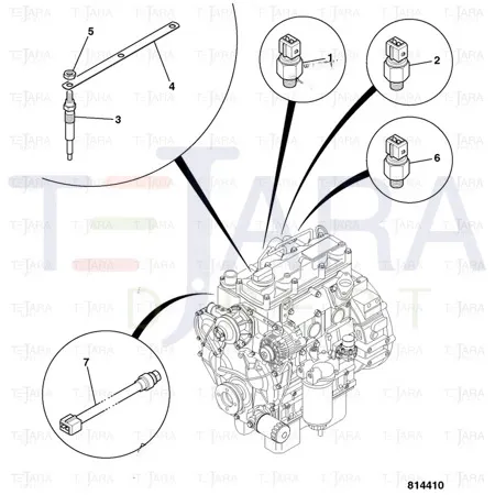 JCB Part No.# 701/80569, Sender temperature - JCB Spare Parts