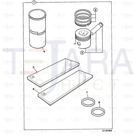 JCB Part No.# 02/200774, GASKET KIT TOP - JCB Spare Parts
