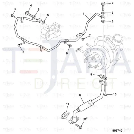 JCB Part No.# 02/801953, Bolt M10x28 flange - JCB Spare Parts