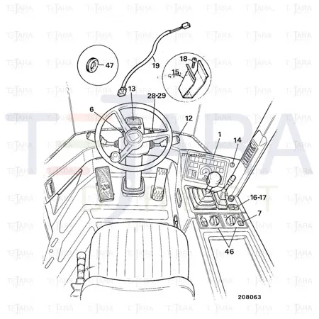 JCB Part No.# 701/31500, SWITCH - JCB Spare Parts