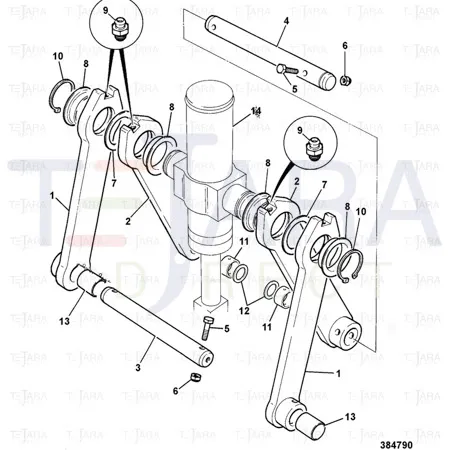 JCB Part No.# 2203/0083, CIRCLIP EXTERNAL - JCB Spare Parts