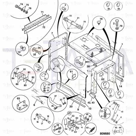 JCB Part No.# 331/61706, GAS STRUT - JCB Spare Parts