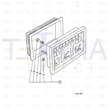 JCB Part No.# 704/19700, INST.CLUSTER - JCB Spare Parts