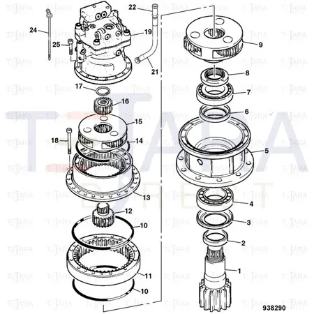 JCB Part No.# 05/903861, O RING - JCB Spare Parts