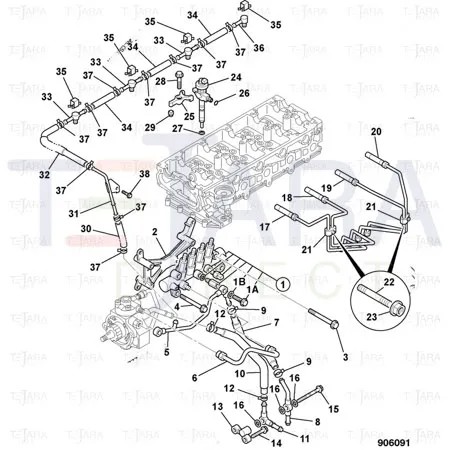 JCB Part No.# 02/802707, Valve feed pump - JCB Spare Parts