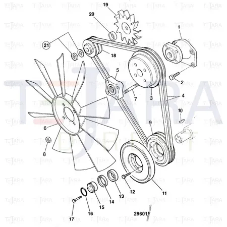 JCB Part No.# 02/200738, V-BELT PAIR - JCB Spare Parts