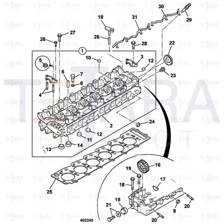JCB Part No.# 02/801207, Sleeve inject pipe - JCB Spare Parts