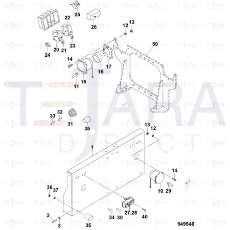 JCB Part No.# 8102/02530, SWITCH-WARNING BUZZER - JCB Spare Parts