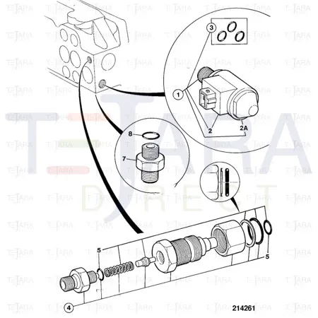 JCB Part No.# 25/614102, VALVE-HYDRACLAMP - JCB Spare Parts