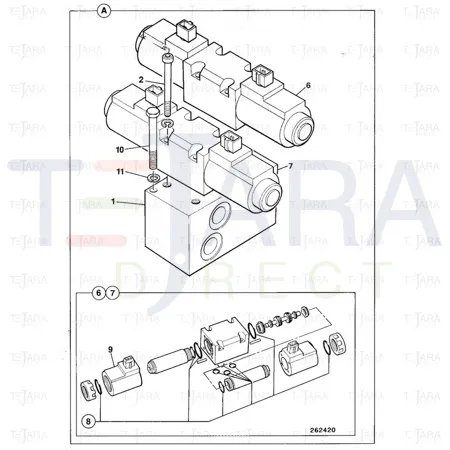 JCB Part No.# 25/220641, VALVE ASSEMBLY - JCB Spare Parts