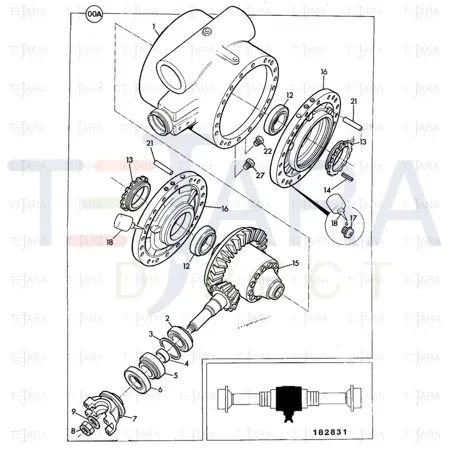 JCB Part No.# 816/80037, DRAIN PLUG - NON-MAGNETIC - JCB Spare Parts