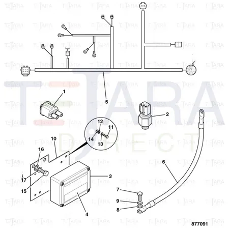 JCB Part No.# 321/10022, Sender water tempe - JCB Spare Parts