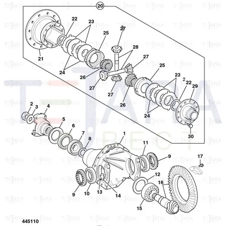 JCB Part No.# 10/300399, NUT - JCB Spare Parts