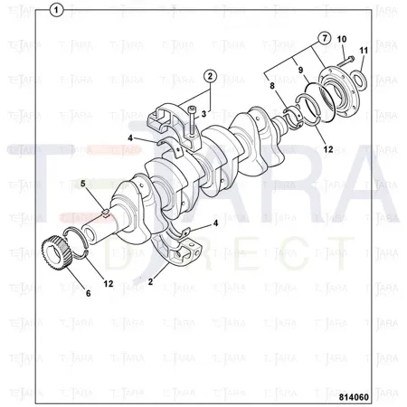 JCB Part No.# 02/940028, Bearing main - JCB Spare Parts