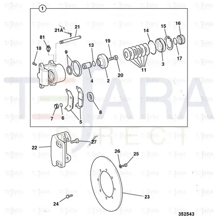 JCB Part No.# 10/907129, CIRCLIP - JCB Spare Parts