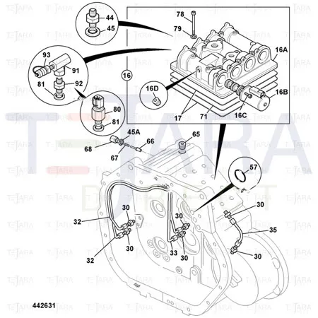 JCB Part No.# 45/905000, SS.P.N45/MM7149 PRESSURE TEST POINT - JCB Spare Parts