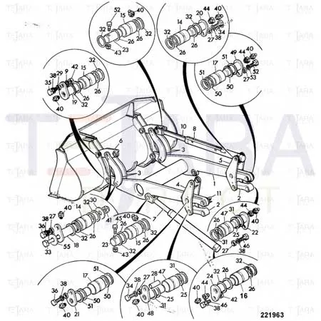 JCB Part No.# 813/00415, GREASE SEAL 75 DIA. (426-436) - JCB Spare Parts