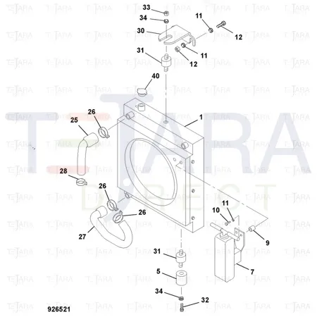 JCB Part No.# 2622/05020, Pad Rubber - JCB Spare Parts