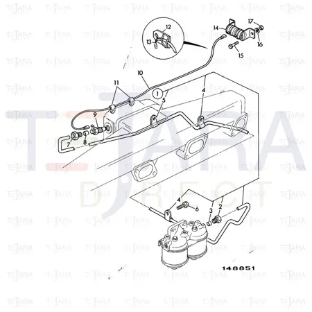 JCB Part No.# 264/36400, WA HARNESS TIE PLATE (P564) - JCB Spare Parts