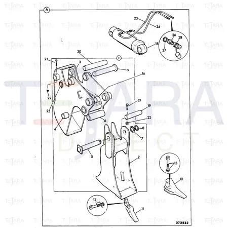 JCB Part No.# 811/80013, PIN PIVOT - JCB Spare Parts