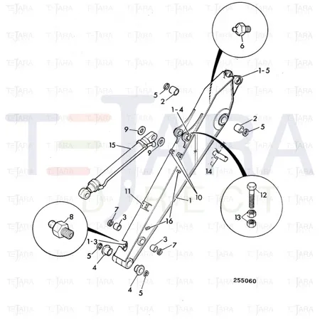 JCB Part No.# KRV0514, ADAPTER TAP - JCB Spare Parts