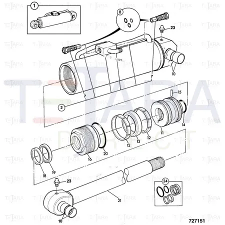 JCB Part No.# 808/00399, SS.P.N809/04003 LINER BEARING - JCB Spare Parts
