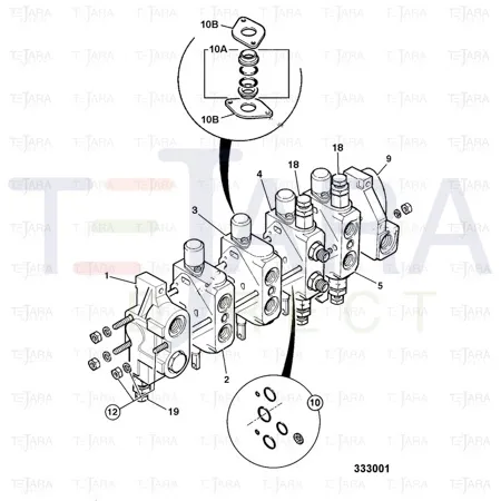 JCB Part No.# 25/940411, RELIEF VALVE - JCB Spare Parts