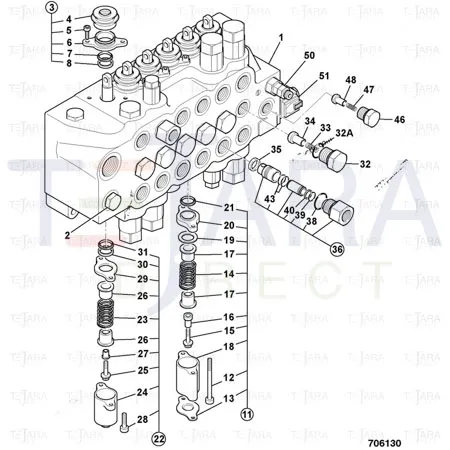 JCB Part No.# 25/608201, SEAT SPRING - JCB Spare Parts