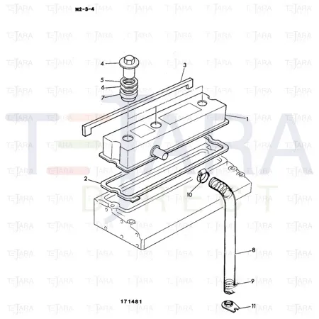 JCB Part No.# 02/200897, SEAL STRIP - JCB Spare Parts