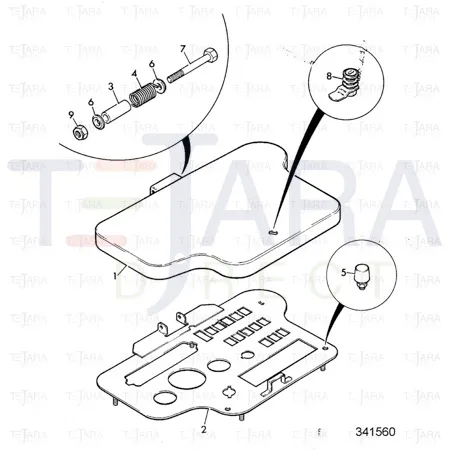 JCB Part No.# 123/04686, (Pre-P)-VANDAL CATCH (Rem) - JCB Spare Parts