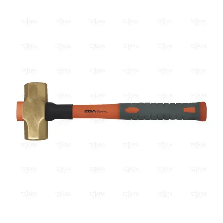 SLEDGE HAMMER 2000 GR FIBERGLASS HANDLE NON SPARKING BRASS - EGA Master