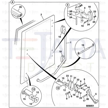 JCB Part No.# 826/11183, COUNTERSUNK SCREW M8X45 - JCB Spare Parts