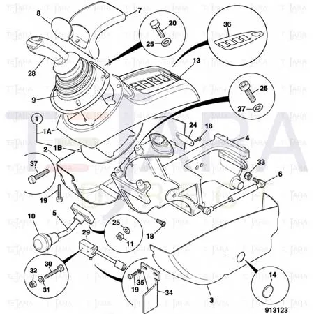 JCB Part No.# 826/11681, NUT M4 DOMED - JCB Spare Parts