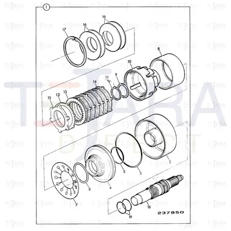 JCB Part No.# 2403/0221, O RINGS DOWTY REF 200 230 - JCB Spare Parts