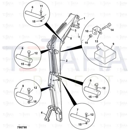 JCB Part No.# 700/38800, (P) PENDANT WORKLIGHT   -  007.506-207 - JCB Spare Parts