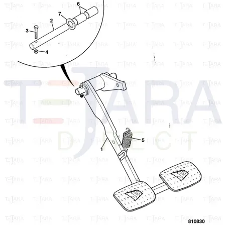 JCB Part No.# 701/80398, PROXMTY SWITCH FOOT/BRAKE - JCB Spare Parts