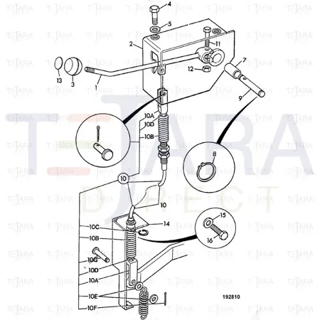 JCB Part No.# 814/00346, TENSION SPRING - JCB Spare Parts