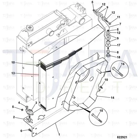 JCB Part No.# 1317/3411Z, BOLT M10 x 45(KANBAN) - JCB Spare Parts