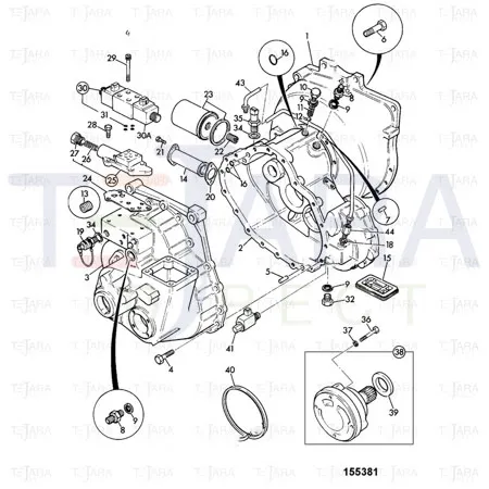 JCB Part No.# 445/75600, SOLENOID BLOCK - JCB Spare Parts