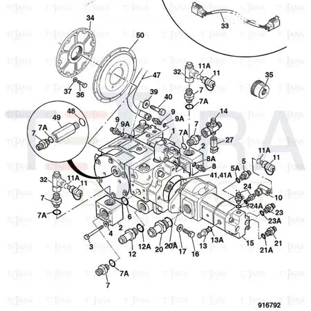 JCB Part No.# 45/914400, JCB-COUPLING PUMP - JCB Spare Parts
