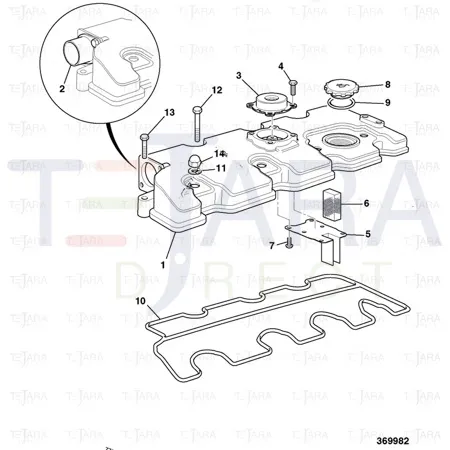 JCB Part No.# 02/634138, VALVE - JCB Spare Parts