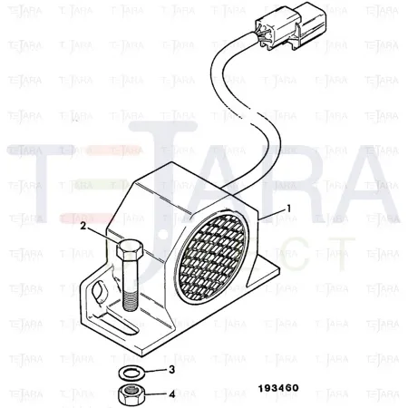 JCB Part No.# 717/07200, REVERSE ALARM - JCB Spare Parts