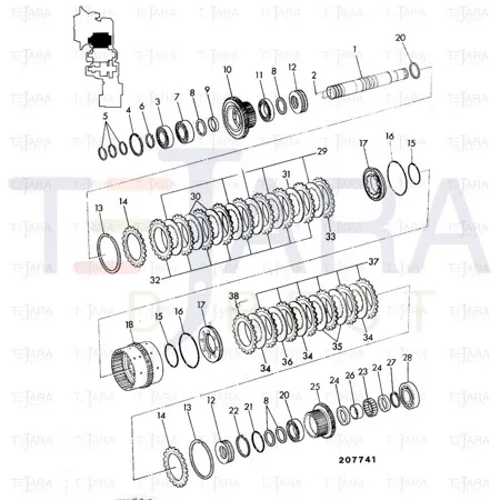 JCB Part No.# 04/800727, O RING - JCB Spare Parts